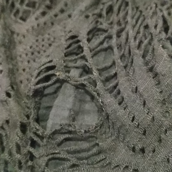 Two-piece black crocheted dress made in Italy - Picture 7 of 7